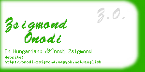 zsigmond onodi business card